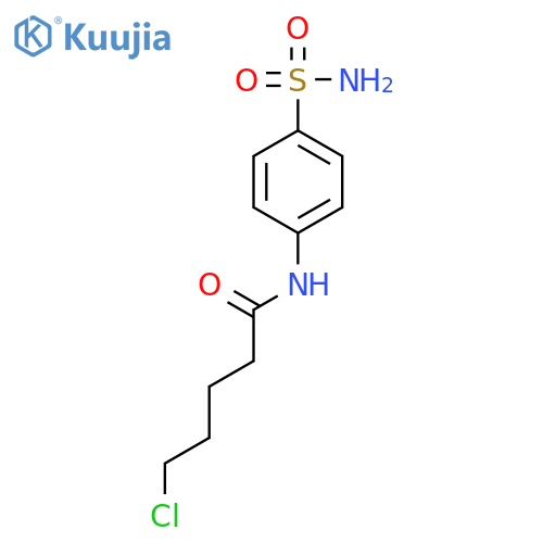 5-chloro-N-(4-sulfamoylphenyl)pentanamide structure