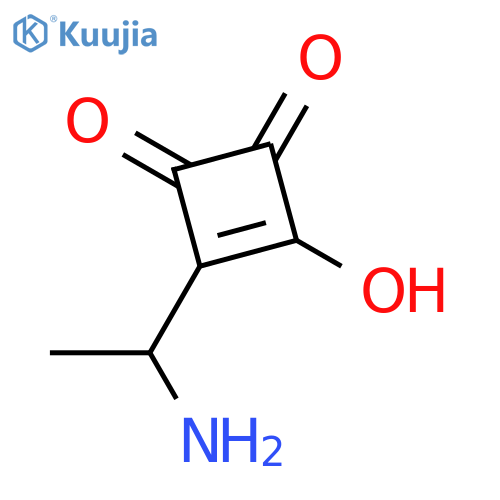 3-Cyclobutene-1,2-dione, 3-(1-aminoethyl)-4-hydroxy- structure