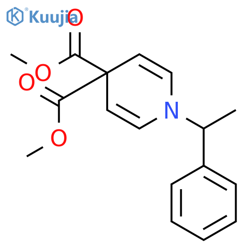 4,4(1H)-Pyridinedicarboxylic acid, 1-[(1S)-1-phenylethyl]-, dimethylester structure