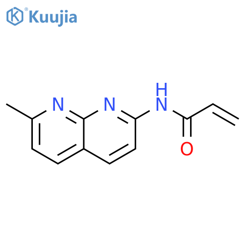 2-Propenamide, N-(7-methyl-1,8-naphthyridin-2-yl)- structure