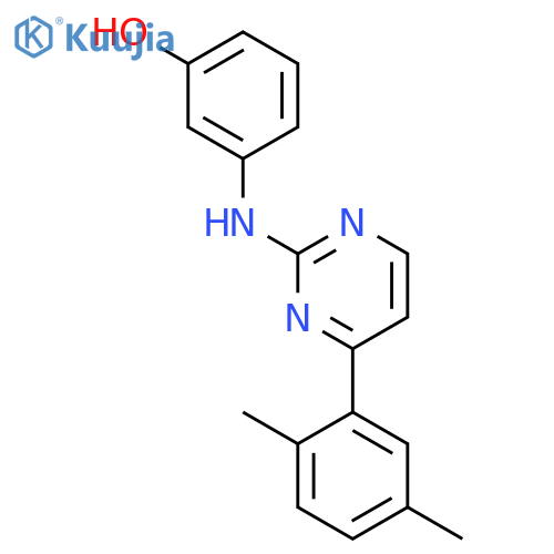 PHENOL, 3-[[4-(2,5-DIMETHYLPHENYL)-2-PYRIMIDINYL]AMINO]- structure
