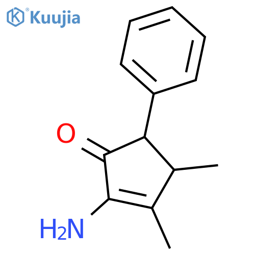 2-Cyclopenten-1-one, 2-amino-3,4-dimethyl-5-phenyl- structure
