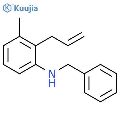 Benzenemethanamine, N-[3-methyl-2-(2-propenyl)phenyl]- structure
