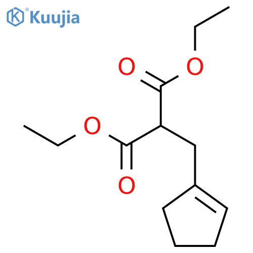 PROPANEDIOIC ACID, 2-CYCLOPENTEN-1-YLMETHYL-, DIETHYL ESTER structure