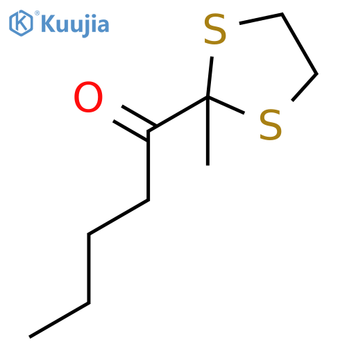 1-Pentanone, 1-(2-methyl-1,3-dithiolan-2-yl)- structure