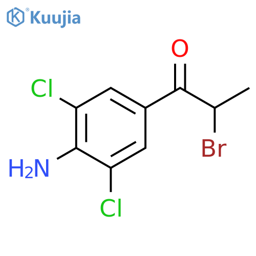 1-Propanone, 1-(4-amino-3,5-dichlorophenyl)-2-bromo- structure