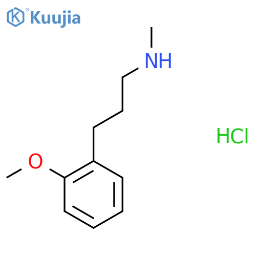 Propylamine, 3-(o-methoxyphenyl)-N-methyl-, hydrochloride structure