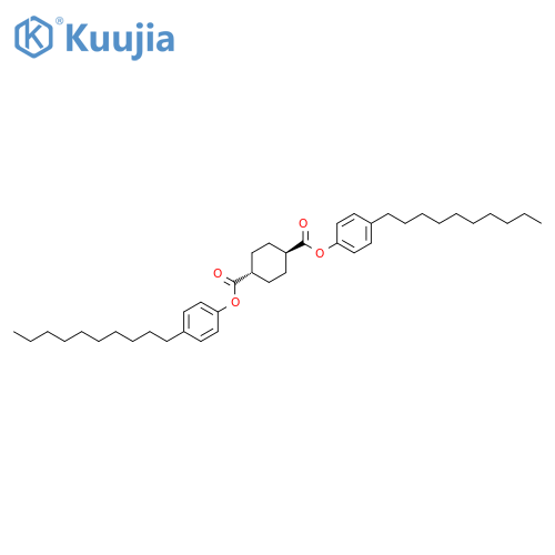 1,4-Cyclohexanedicarboxylic acid, bis(4-decylphenyl) ester, trans- structure