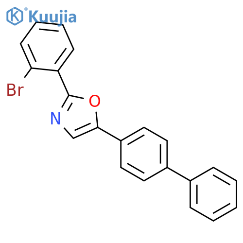 Oxazole, 5-[1,1'-biphenyl]-4-yl-2-(2-bromophenyl)- structure
