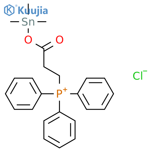 PHOSPHONIUM, [3-OXO-3-[(TRIMETHYLSTANNYL)OXY]PROPYL]TRIPHENYL-, CHLORIDE structure