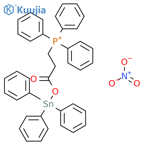 PHOSPHONIUM, [3-OXO-3-[(TRIPHENYLSTANNYL)OXY]PROPYL]TRIPHENYL-, NITRATE structure