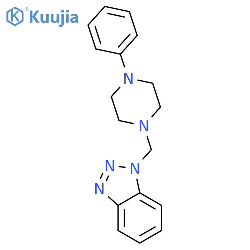 1H-Benzotriazole, 1-[(4-phenyl-1-piperazinyl)methyl]- structure
