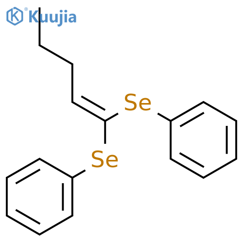 Benzene, 1,1'-[1-pentenylidenebis(seleno)]bis- structure
