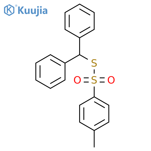 S-(Diphenylmethyl) 4-methylbenzene-1-sulfonothioate structure