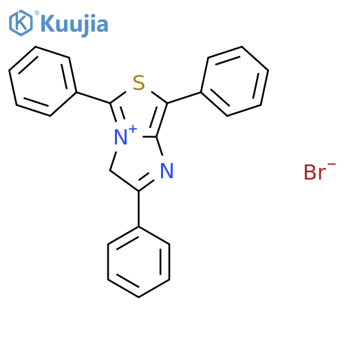 3H-Imidazo[1,2-c]thiazol-4-ium, 2,5,7-triphenyl-, bromide structure