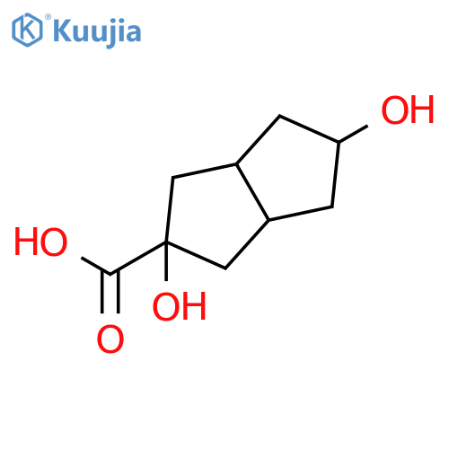 2,5-dihydroxy-octahydropentalene-2-carboxylic acid structure