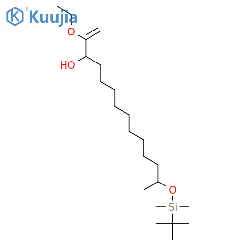 1-TETRADECEN-3-OL, 13-[[(1,1-DIMETHYLETHYL)DIMETHYLSILYL]OXY]-2-ETHOXY- structure