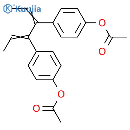 3,4-Bis-(4-acetoxyphenyl)-2,4-hexadiene structure