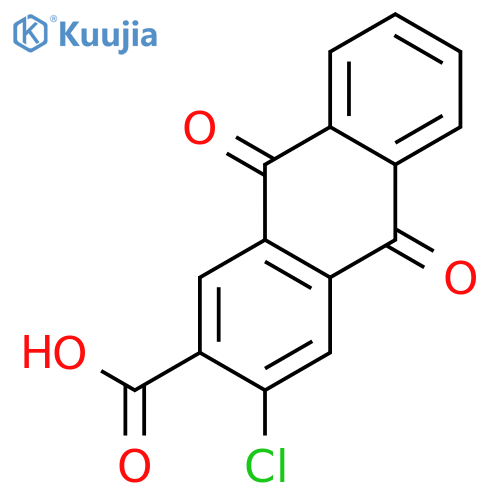 2-Anthracenecarboxylicacid, 3-chloro-9,10-dihydro-9,10-dioxo- structure