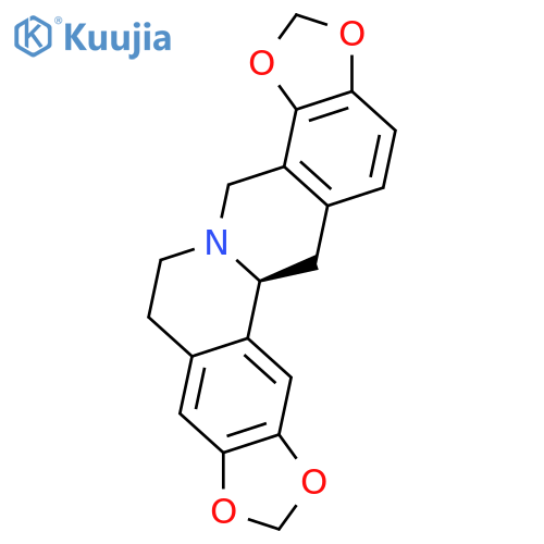 (12bS)-6,7,12b,13-tetrahydro-4H-[1,3]dioxolo[4,5-g][1,3]dioxolo[7,8]isoquino[3,2-a]isoquinoline structure