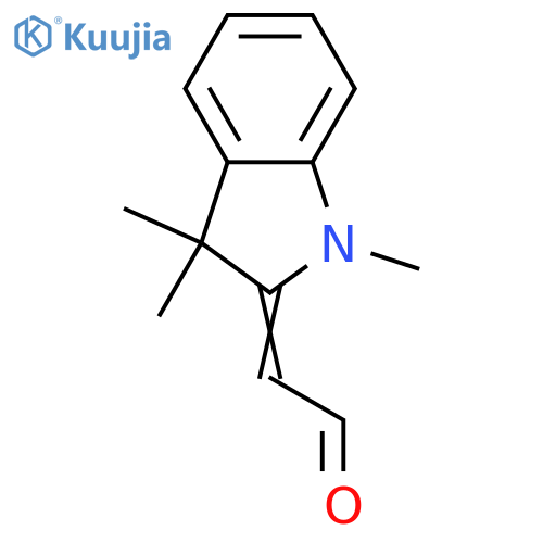 2-(1,3,3-Trimethylindolin-2-ylidene)acetaldehyde structure