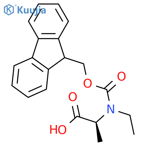 L-Alanine, N-ethyl-N-[(9H-fluoren-9-ylmethoxy)carbonyl]- (9CI, ACI) structure