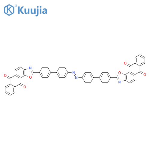 Anthra[2,1-d]oxazole-6,11-dione,2,2'-[azobis([1,1'-biphenyl]-4',4-diyl)]bis- (9CI) structure