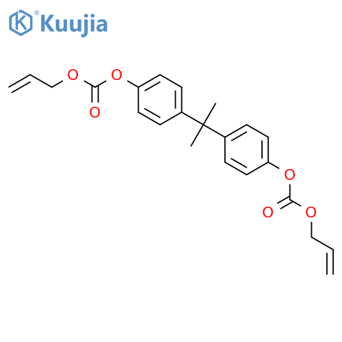 Carbonic acid,C,C'-[(1-methylethylidene)di-4,1-phenylene] C,C'-di-2-propen-1-yl ester structure
