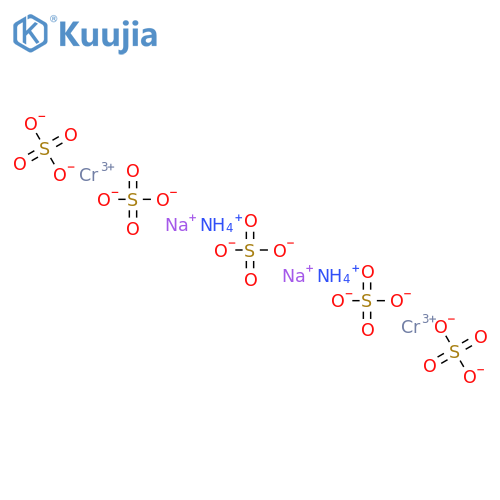 sulphuric acid, ammonium chromium sodium salt structure