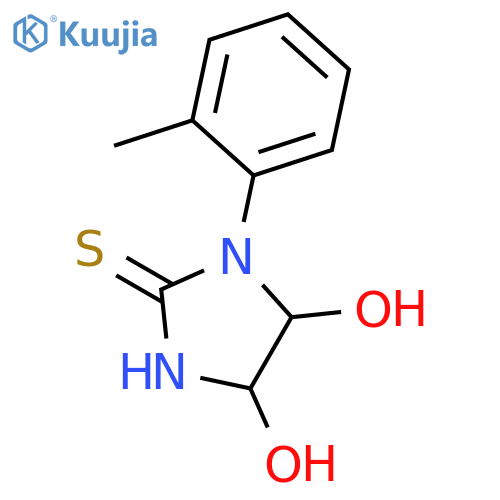 2-Imidazolidinethione, 4,5-dihydroxy-1-(2-methylphenyl)- structure
