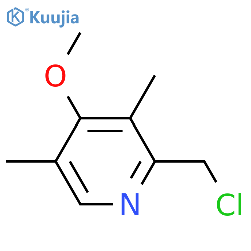 2-(Chloromethyl)-4-methoxy-3,5-dimethylpyridine structure