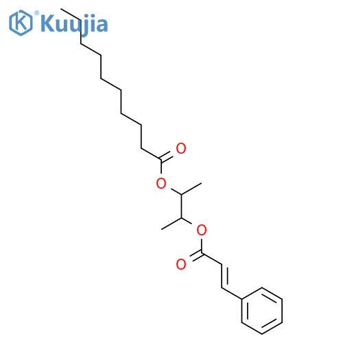 Decanoic acid,1-methyl-2-[(1-oxo-3-phenyl-2-propen-1-yl)oxy]propyl ester structure