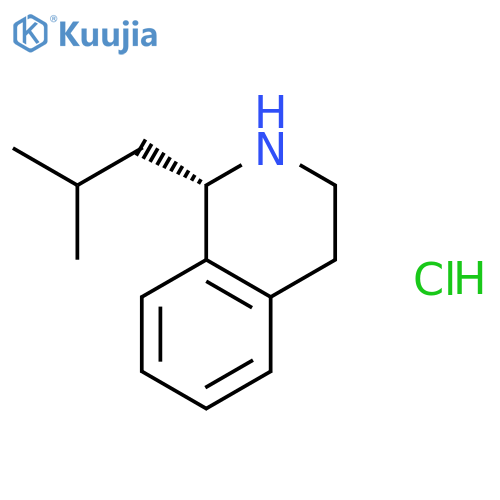 Isoquinoline, 1,2,3,4-tetrahydro-1-(2-methylpropyl)-, hydrochloride, (S)- structure