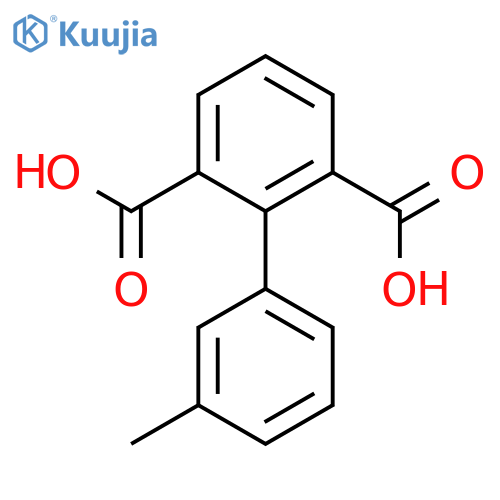 [1,1'-BIPHENYL]-2,6-DICARBOXYLIC ACID, 3'-METHYL- structure