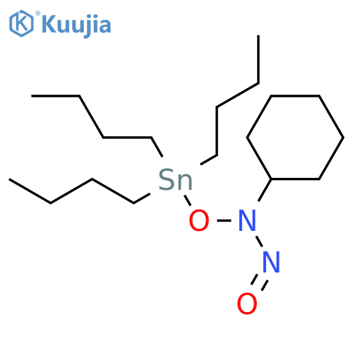 Cyclohexanamine,N-nitroso-N-[(tributylstannyl)oxy]- structure