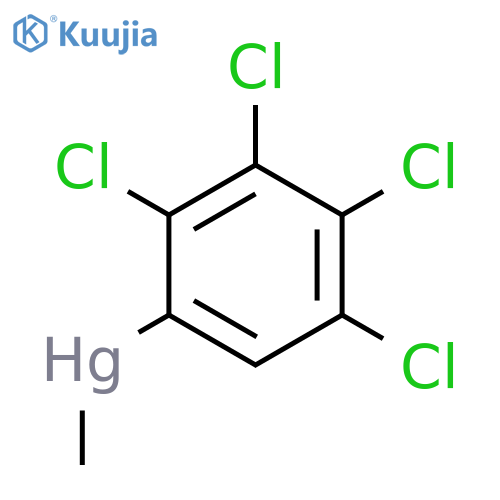 Mercury, methyl(2,3,4,5-tetrachlorophenyl)- structure