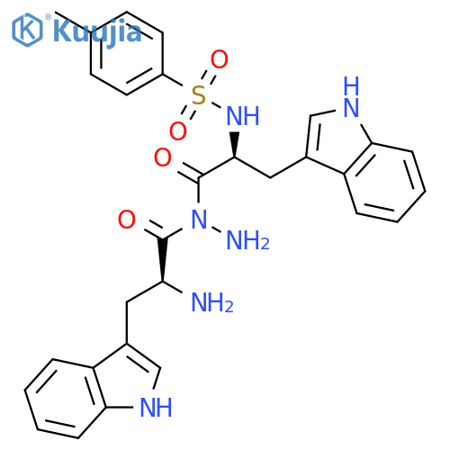 L-Tryptophan, N-[N-[(4-methylphenyl)sulfonyl]-L-tryptophyl]-, hydrazide structure