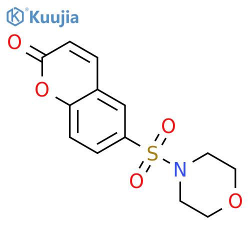 6-(morpholine-4-sulfonyl)-2H-chromen-2-one structure