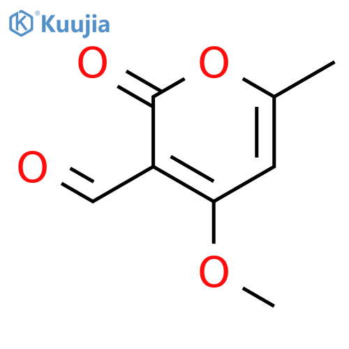 2H-PYRAN-3-CARBOXALDEHYDE, 4-METHOXY-6-METHYL-2-OXO- structure