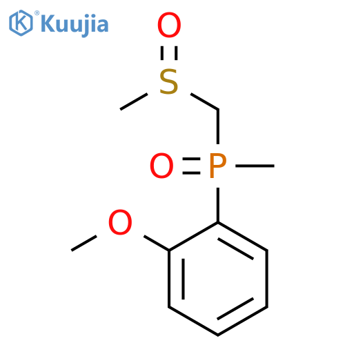 Phosphine oxide, (2-methoxyphenyl)methyl[(methylsulfinyl)methyl]- structure