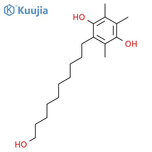 1,4-BENZENEDIOL, 2-(10-HYDROXYDECYL)-3,5,6-TRIMETHYL- structure