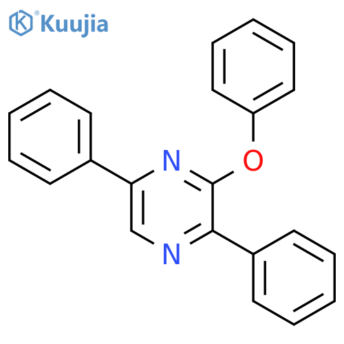 Pyrazine, 3-phenoxy-2,5-diphenyl- structure
