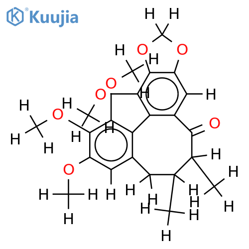 (7S,8S,R-biar)-6,6,7,8-tetrahydro-12,13-methylenedioxy-1,2,3,14-tetramethoxy-7,8-dimethyldibenzo[a,c]cycloocten-9-one structure