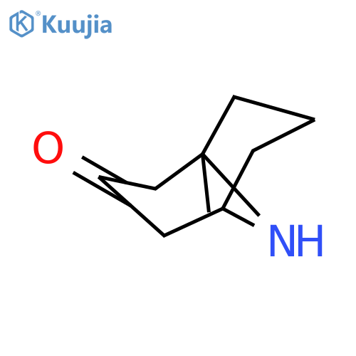 9-Azabicyclo[3.3.1]nonan-3-one, 1-methyl-, (1R)- structure