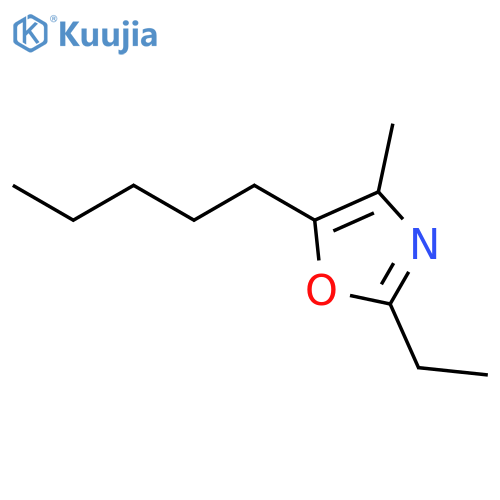 Oxazole, 2-ethyl-4-methyl-5-pentyl- structure