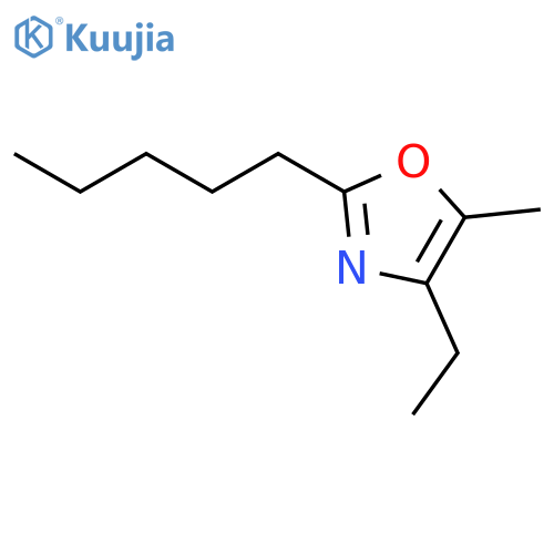 Oxazole, 4-ethyl-5-methyl-2-pentyl- structure