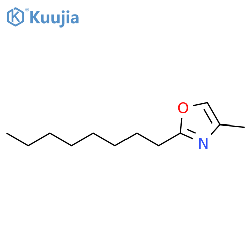 OXAZOLE, 4-METHYL-2-OCTYL- structure