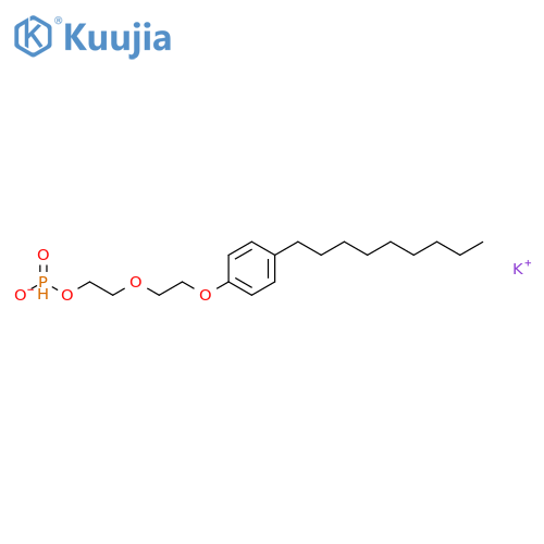 Phosphonic acid, mono[2-[2-(4-nonylphenoxy)ethoxy]ethyl] ester, potassium salt (9CI) structure