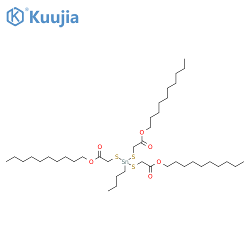 8-Oxa-3,5-dithia-4-stannaoctadecanoicacid, 4-butyl-4-[[2-(decyloxy)-2-oxoethyl]thio]-7-oxo-, decyl ester structure