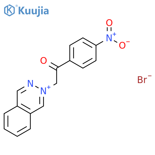 Phthalazinium, 2-[2-(4-nitrophenyl)-2-oxoethyl]-, bromide structure